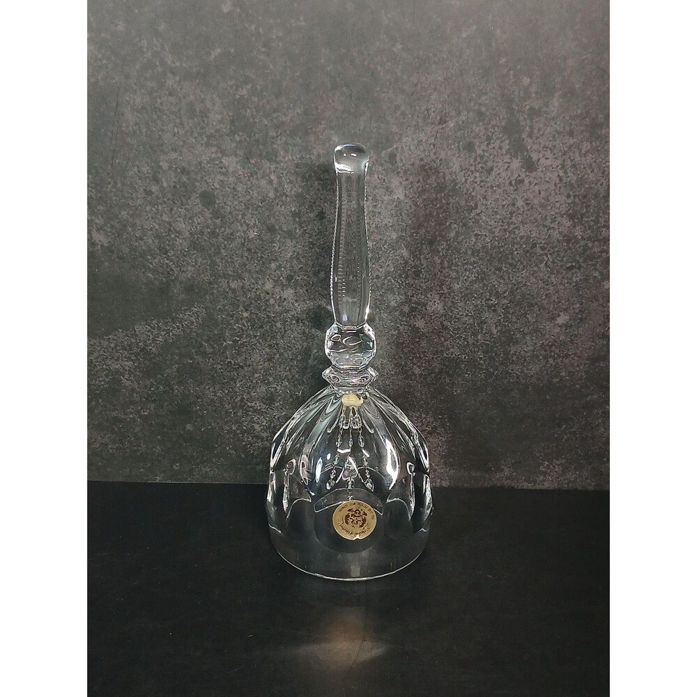 Vintage Goebel Lead Crystal Bell, West Germany, 7.25" Tall